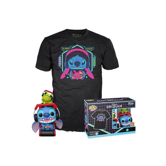 Lilo & Stitch POP! & Tee Vinyl Figur & T-Shirt Set Gmr Stitch w/frog Größe M Image 1