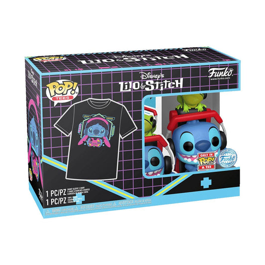 Lilo & Stitch POP! & Tee Vinyl Figur & T-Shirt Set Gmr Stitch w/frog Größe M Image 2