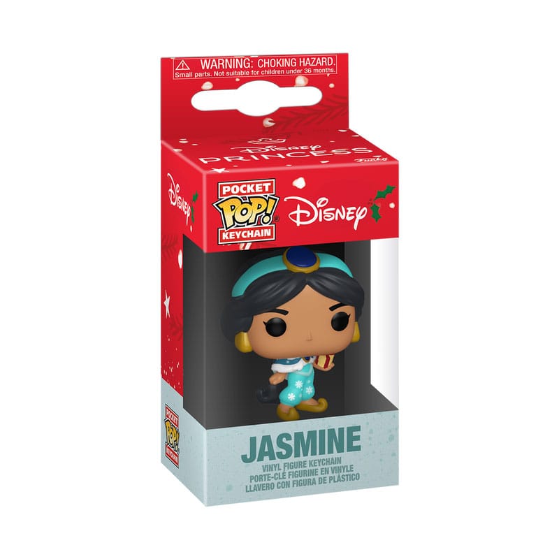 Disney Princess POP! Vinyl Schlüsselanhänger 4 cm Holiday Jasmine Display (12) Image 2