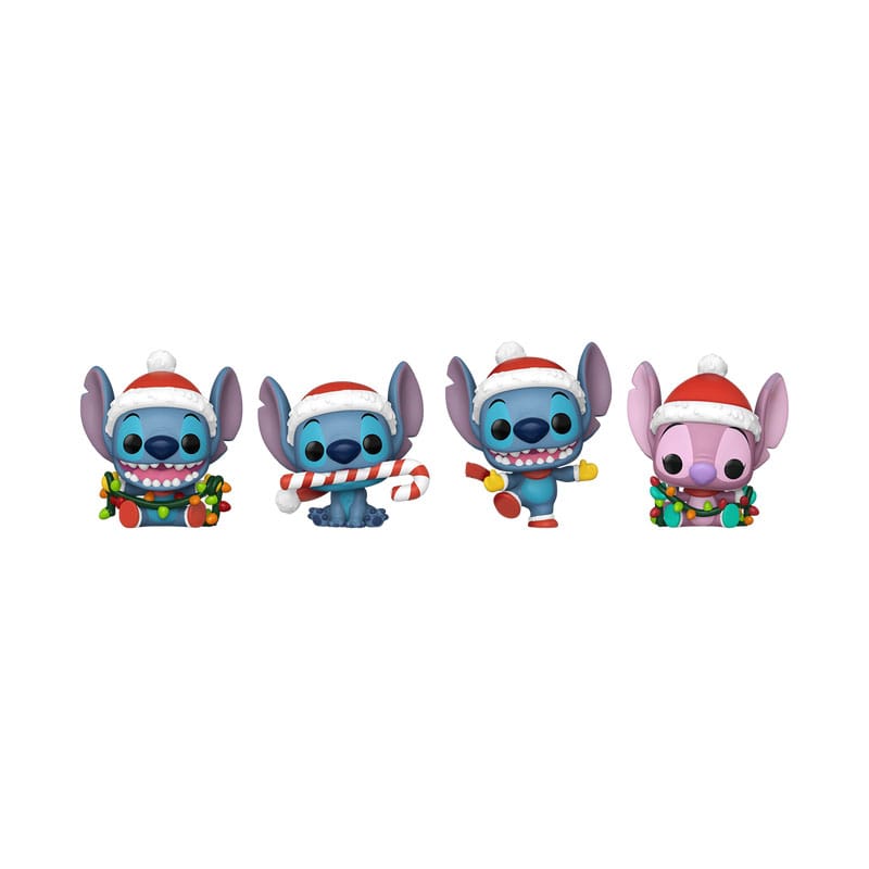 Lilo&Stitch Holiday 2025 Pocket POP! Vinyl Schlüsselanhänger 4er-Pack Tree Holiday Box 4 cm Image 2