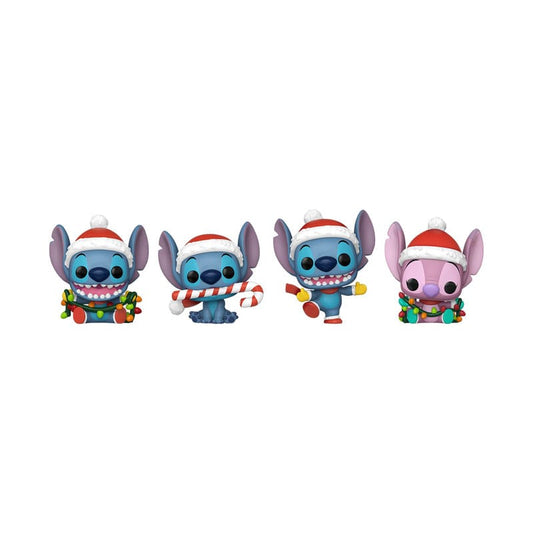 Lilo&Stitch Holiday 2025 Pocket POP! Vinyl Schlüsselanhänger 4er-Pack Tree Holiday Box 4 cm Image 2