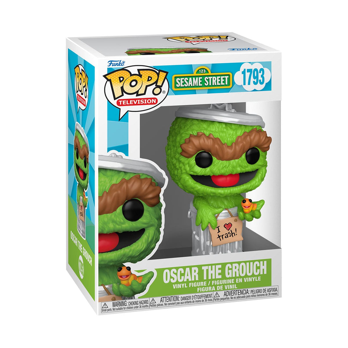 Sesamstraße POP! TV Vinyl Figur Oscar the Grouch 9 cm Image 2