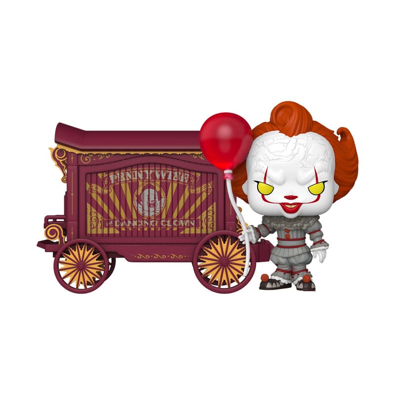 It-Welcome to Derry POP! Town Vinyl Figur Pennywise & Wagon 9 cm Image 1