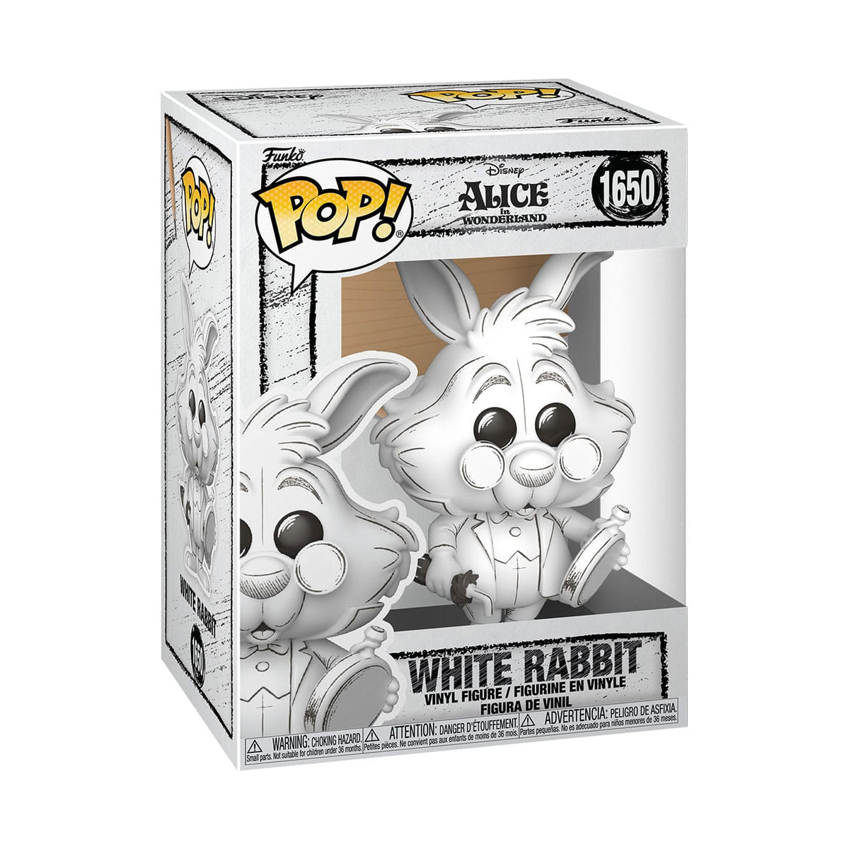 Disney POP! Vinyl Figur Sketched- White Rabbit 9 cm Image 2