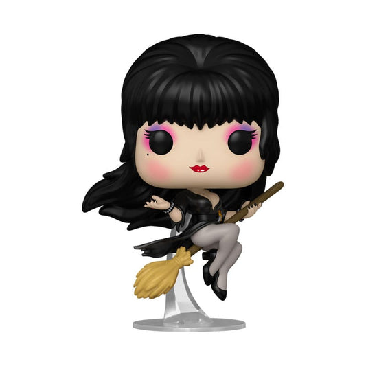 Elvira POP! Icons Vinyl Figur Elvira Broom 9 cm Image 1