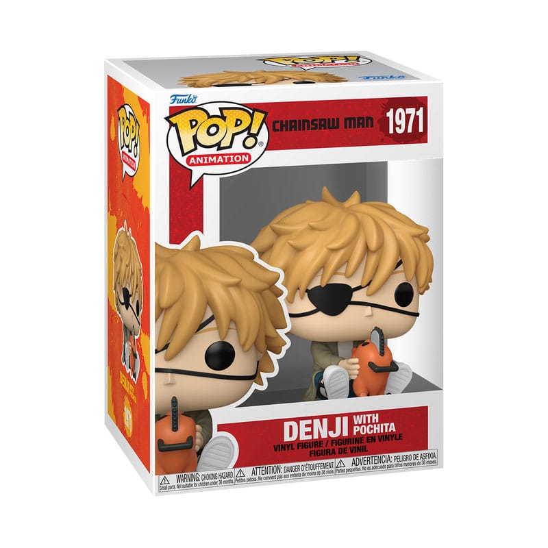 Chainsaw Man POP! Games Vinyl Figur Denji & Pochita 9 cm Image 2