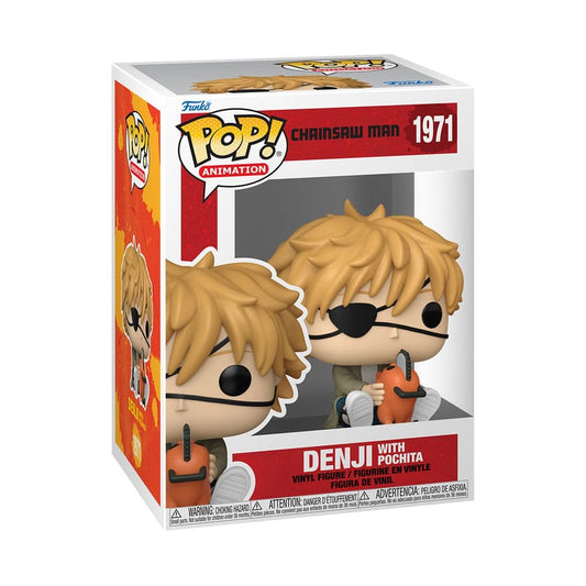 Chainsaw Man POP! Games Vinyl Figur Denji & Pochita 9 cm Image 2