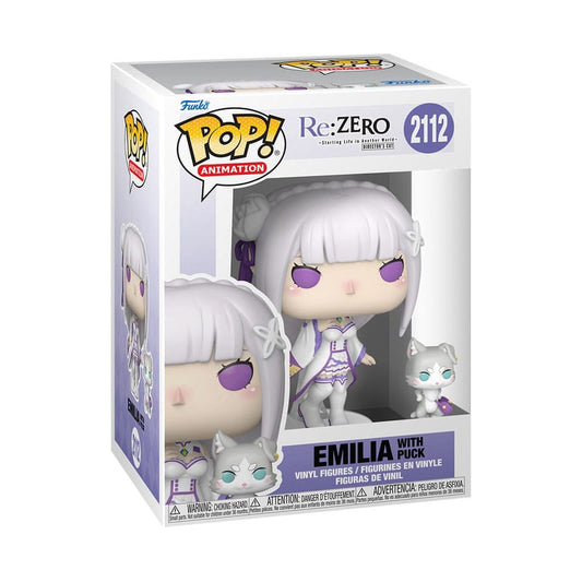 Re:Zero POP!&Buddy Animation Vinyl Figuren Emilia w/Puck 9 cm Image 2