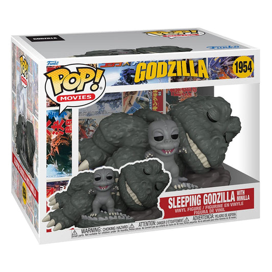 Godzilla Super Sized POP! Movies Vinyl Figur Sleeping Godzilla with Minilla 15 cm Image 2