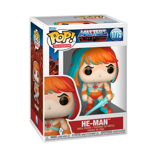Masters of the Universe POP! Television Vinyl Figur He-Man (Comic Deco) 9 cm Image 2