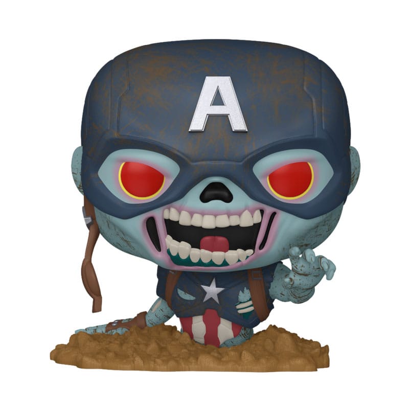 Marvel Zombies POP! Vinyl Figur Captain America 9 cm Image 1