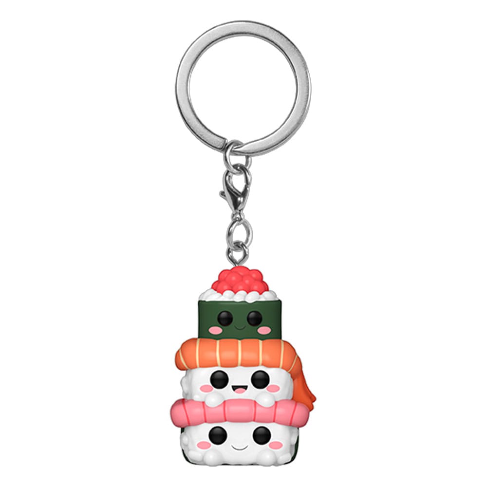 Kawaii Foodies Pocket POP! Vinyl Schlüsselanhänger 4 cm Sushi Stack Display (12) Image 1