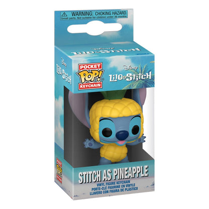 Lilo & Stitch Pocket POP! Vinyl Schlüsselanhänger 4 cm Stitch as Pineapple Display (12) Image 2