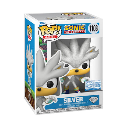 Sonic The Hedgehog POP! Games Vinyl Figur Silver The Hedgehog (FL) 9 cm Image 2