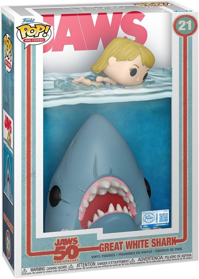 Der weiße Hai POP! Comic Cover Vinyl Figur Shark 9 cm Image 2