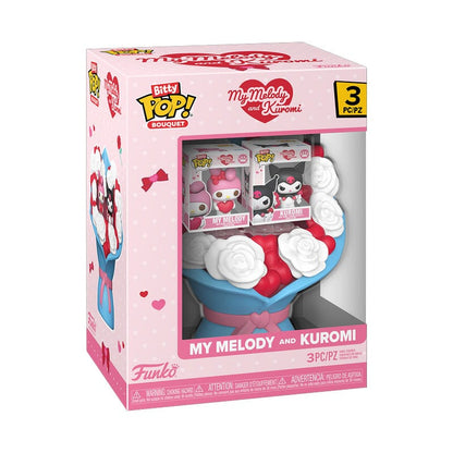 Sanrio Bitty POP! Bouquet Vinyl Figuren My Melody & Kuromi (Valentine) 4 cm Image 2