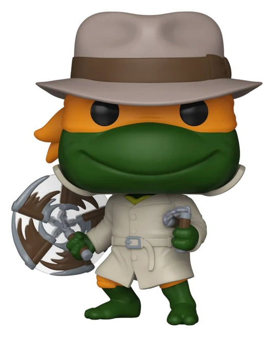 Teenage Mutant Ninja Turtles Pop! Television Vinyl Figur Michelangelo in Trenchcoat Exclusive 9 cm Image