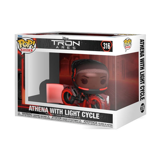 Tron: Ares POP! Rides Vinyl Figur Athena with Light Cycle 15 cm Image 2