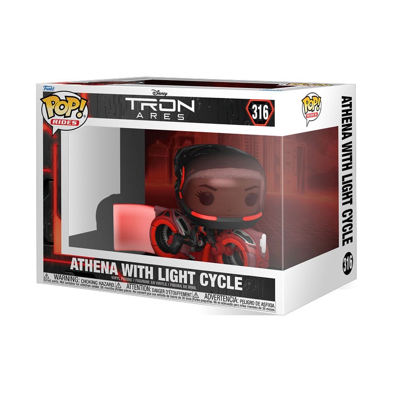 Tron: Ares POP! Rides Vinyl Figur Athena with Light Cycle 15 cm Image 2