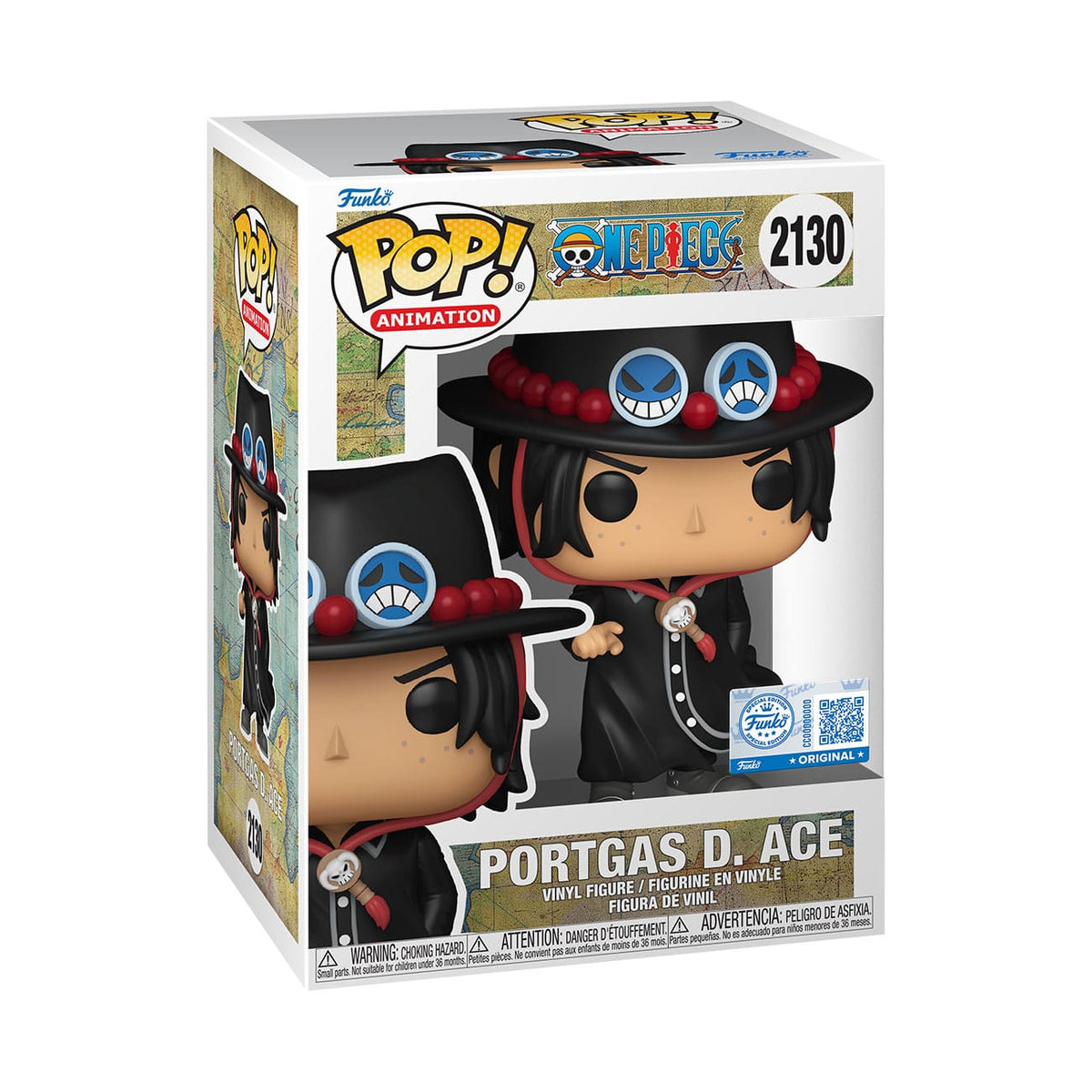 One Piece POP! Animation Vinyl Figur Portgas D. Ace Intro Exclusive 9 cm Image 2