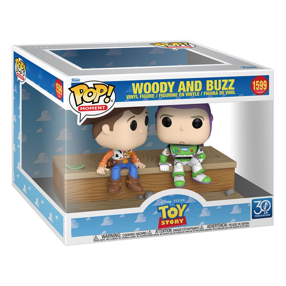 Toy Story POP Moment Vinyl Figuren Woody and Buzz (30th Anniversary) 9 cm Image 2