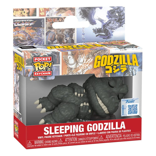 Godzilla Pocket POP! Vinyl Schlüsselanhänger 4 cm Sleeping Godzilla Display (12) Image 2