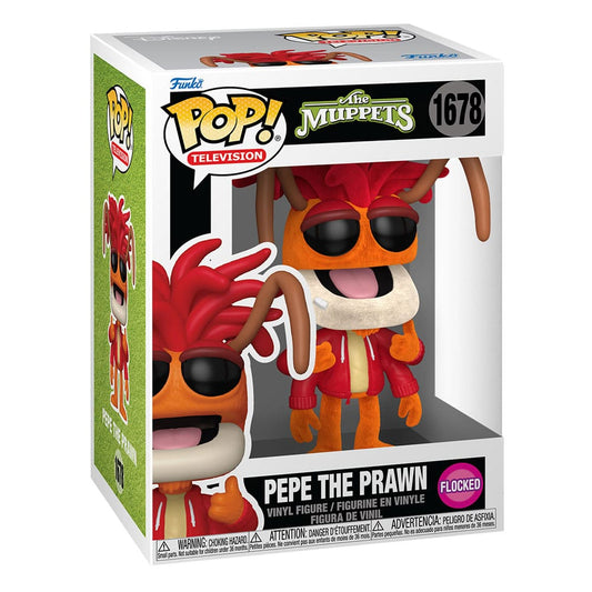 The Muppets POP! Vinyl Figur Pepe the Prawn (Flocked) 9 cm Image 2