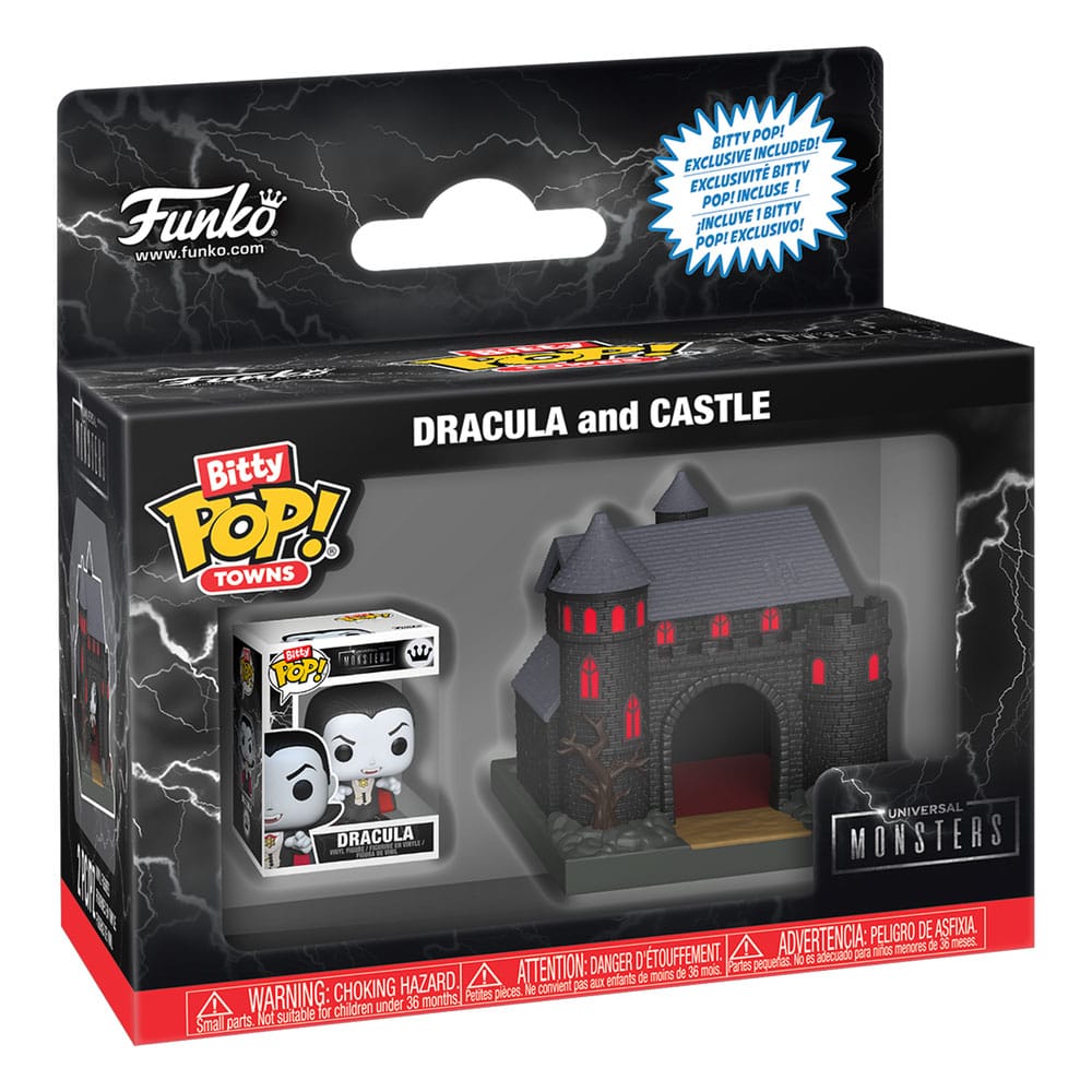 Universal Monsters Bitty POP! Towns Vinyl Figur Dracula with Castle Image 2