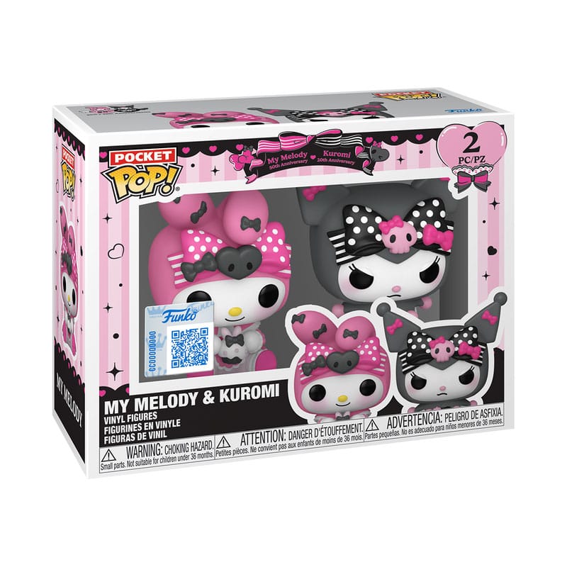 Hello Kitty POP! Vinyl Schlüsselanhänger 2er-Pack My Melody & Kuromi 4 cm Image 2