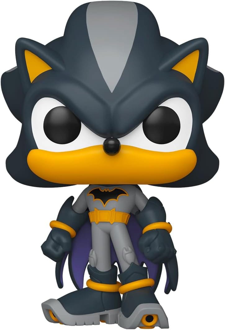 DC's Justice League and Sonic the Hedgehog POP! Movies Vinyl Figuren Shadow/Batman 9 cm Image 1