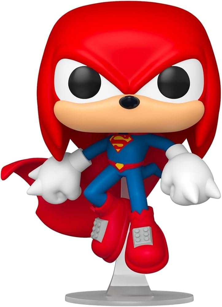 DC x Sonic the Hedgehog POP! Heroes Vinyl Figur Knuckles as Superman 9 cm Image 1