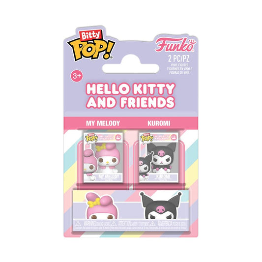 Hello Kitty Bitty POP! Vinyl Figuren 2er-Pack My Melody&Kuromi 2 cm Image 1