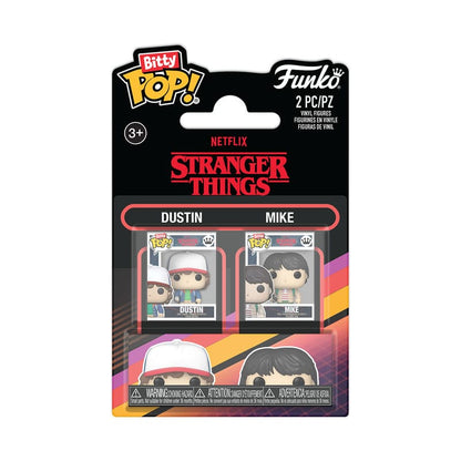 Stranger Things Bitty POP! Vinyl Figuren 2er-Pack Dustin & Mike 2,5 cm Image 1