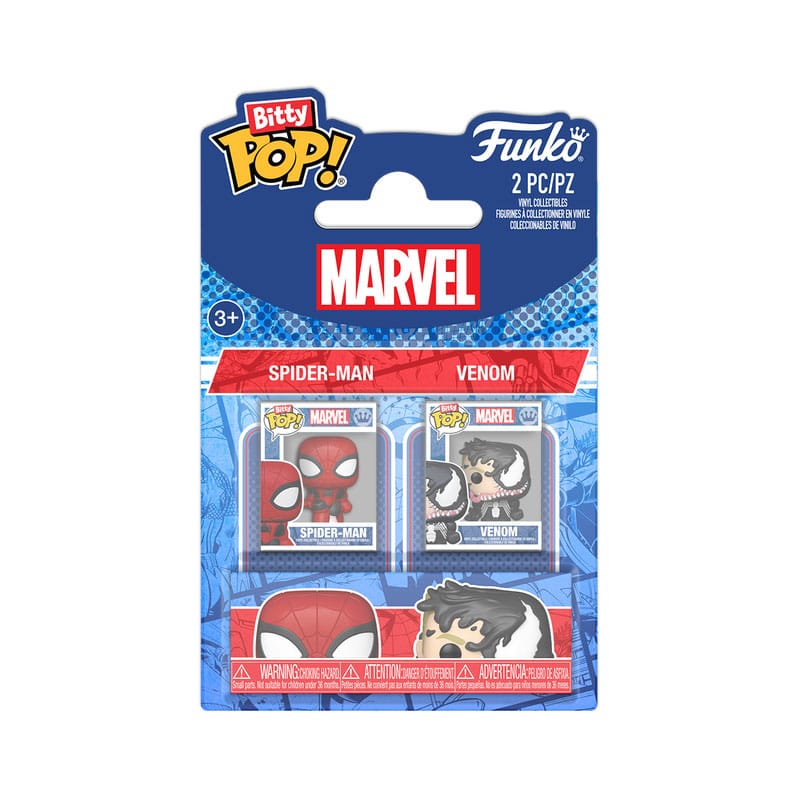 Spider-Man Bitty POP! Vinyl Figuren 2er-Pack Spider-Man&Vnm 2,5 cm Image 1