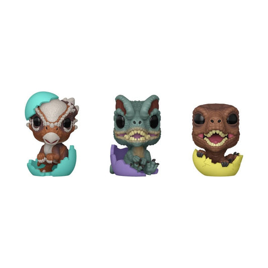 Jurassic Park Pocket POP! Vinyl Figuren Easter Egg 3-Pack Dinos 4 cm Image 1