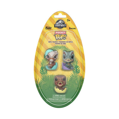 Jurassic Park Pocket POP! Vinyl Figuren Easter Egg 3-Pack Dinos 4 cm Image 2