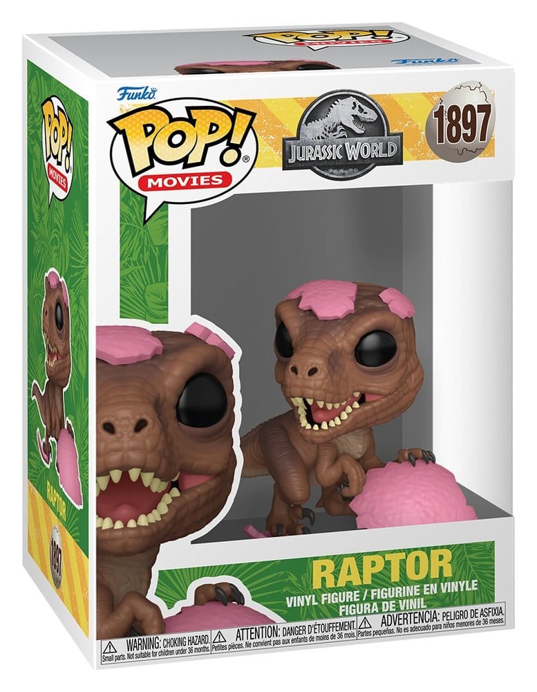 Jurassic Park POP! Movies Vinyl Figur SPRG- Raptor 9 cm Image 2