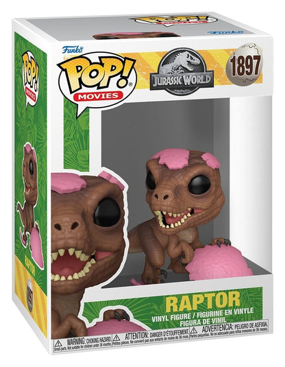 Jurassic Park POP! Movies Vinyl Figur SPRG- Raptor 9 cm Image 2