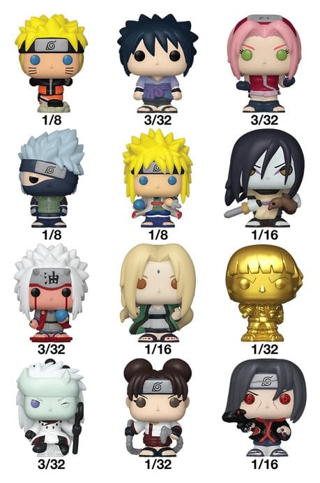 Naruto Bitty POP! Single Vinyl Figuren Display (32) PDQ 2,5 cm Image 2