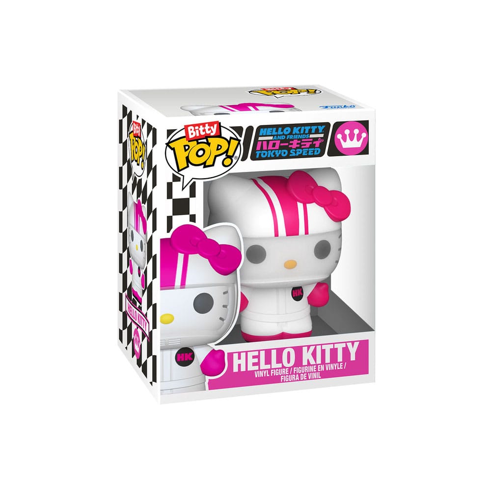 Sanrio Bitty POP! Ride Vinyl Figur Racecar w/HK 2,5 cm Image 3