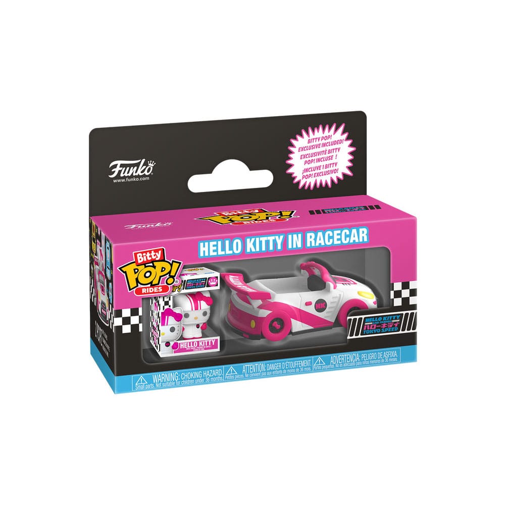 Sanrio Bitty POP! Ride Vinyl Figur Racecar w/HK 2,5 cm Image 5