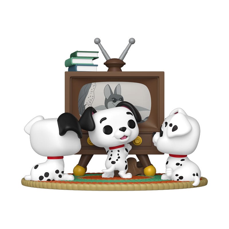 101 Dalmatiner POP Moment Vinyl Figuren Rolly, Patch & Lucky with TV 9 cm Image 1