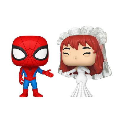 Marvel POP! Vinyl Figuren 2er-Pack Superhero Couples- SM & MJ 9 cm Image 1