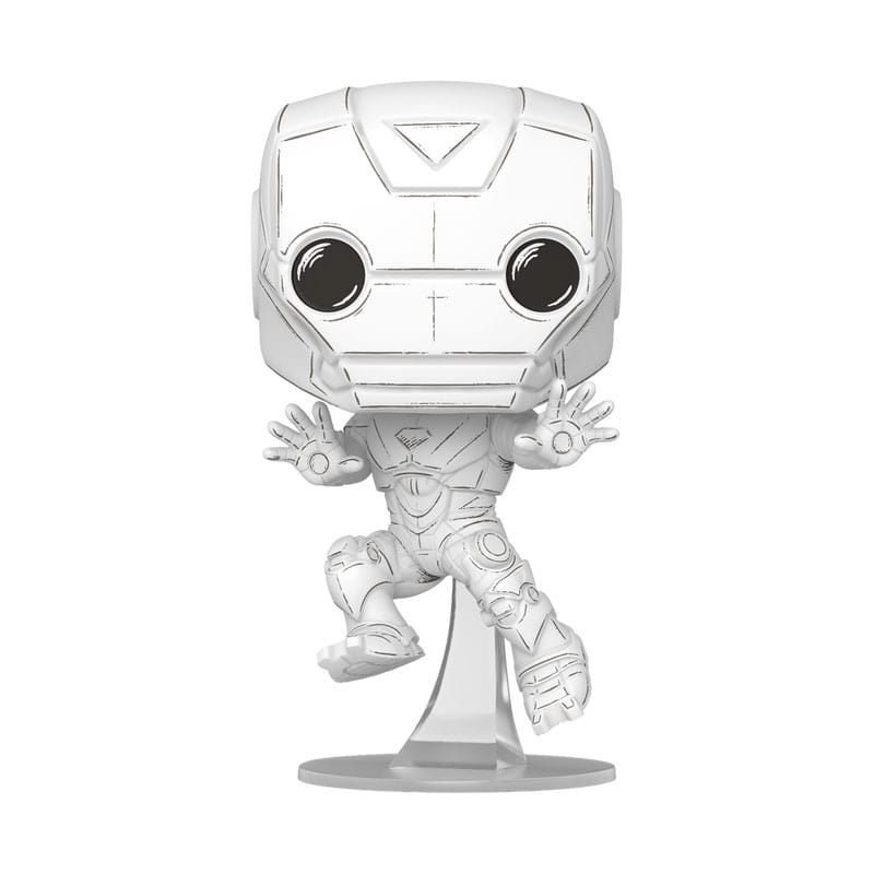 Marvel POP! Vinyl Figur Sketched - Iron Man 9 cm Image 1