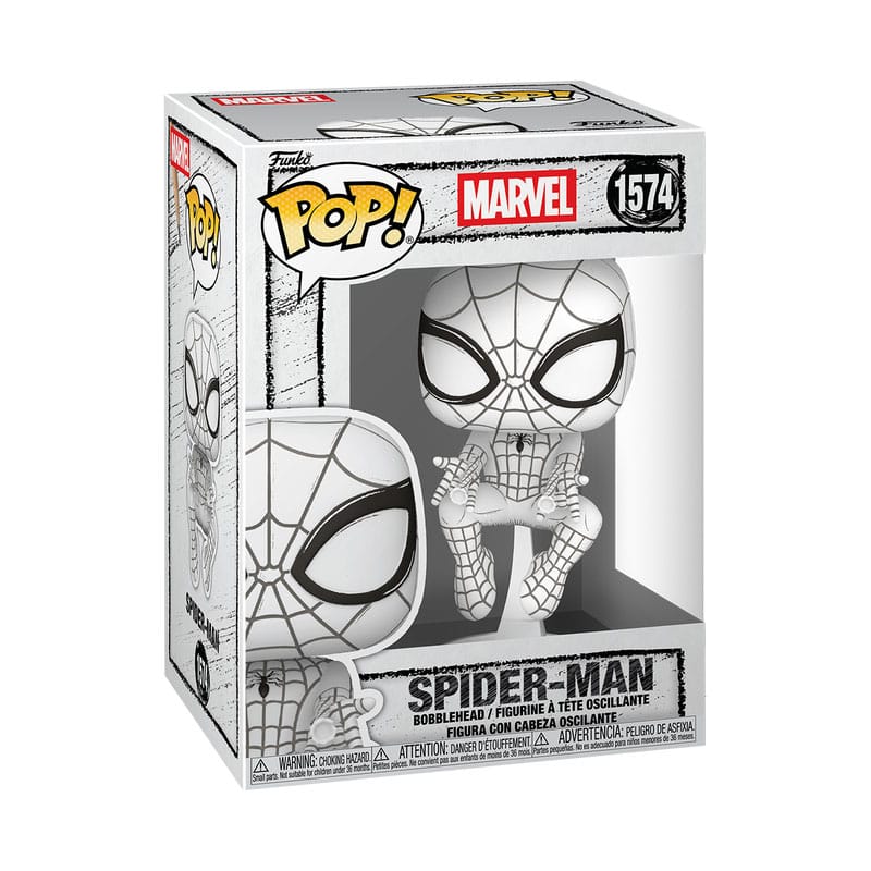 Marvel POP! Vinyl Figur Sketched - Spider-Man 9 cm Image 2