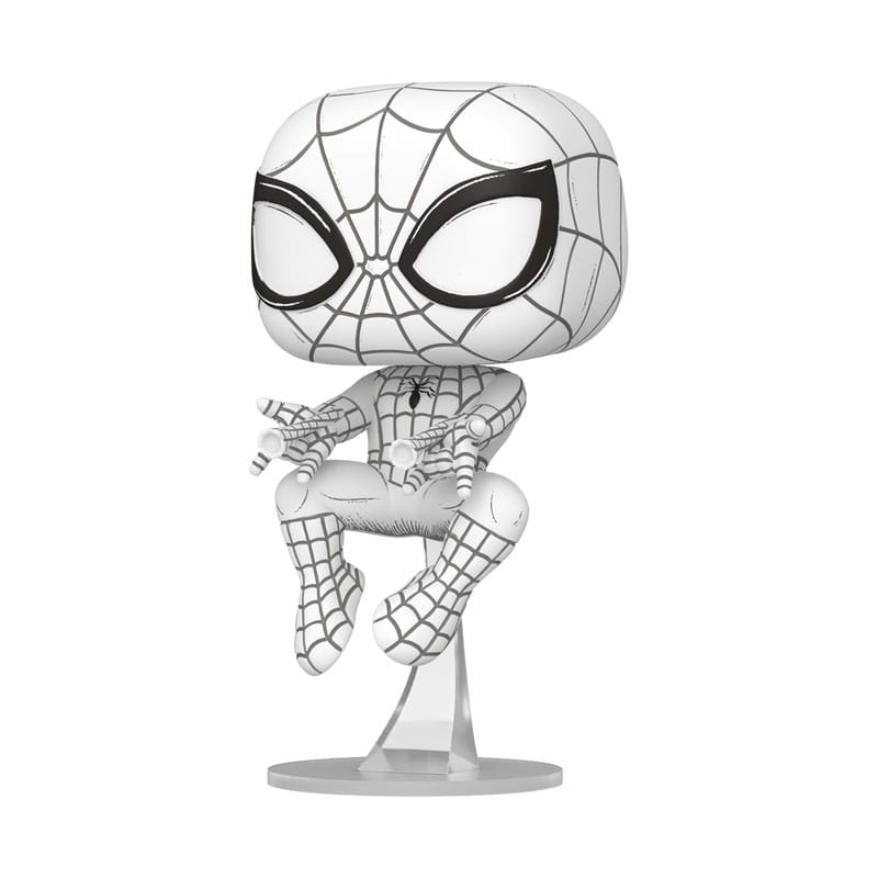 Marvel POP! Vinyl Figur Sketched - Spider-Man 9 cm Image 1