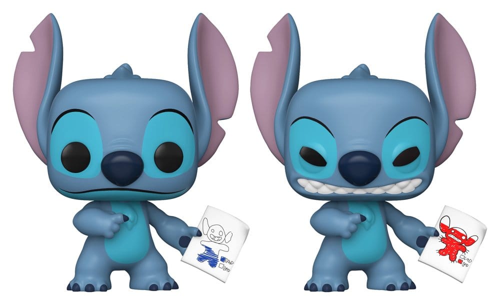 Lilo & Stitch POP! Vinyl Figur Stitch with Mood Chart w/Chase 9 cm Sortiment (6) Image 1
