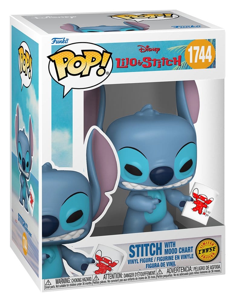 Lilo & Stitch POP! Vinyl Figur Stitch with Mood Chart w/Chase 9 cm Sortiment (6) Image 4