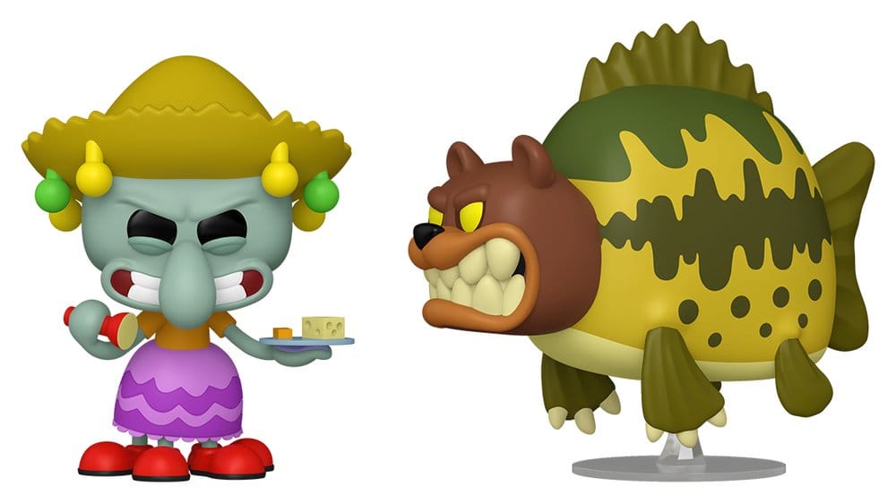 SpongeBob Schwammkopf POP! Animation Vinyl Figur 2er-Pack Squidward & Sea Bear 9 cm Image 1