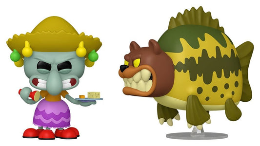 SpongeBob Schwammkopf POP! Animation Vinyl Figur 2er-Pack Squidward & Sea Bear 9 cm Image 1